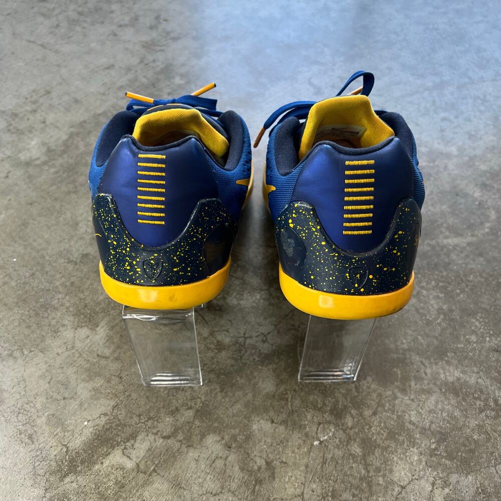 Nike Kobe 9 EM GS Gym Blue University Gold 7Y / Women’s 8.5 Warriors - Picture 10 of 12